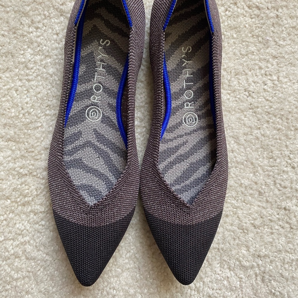 Rothy’s Twilight Metallic Captoe Size 10